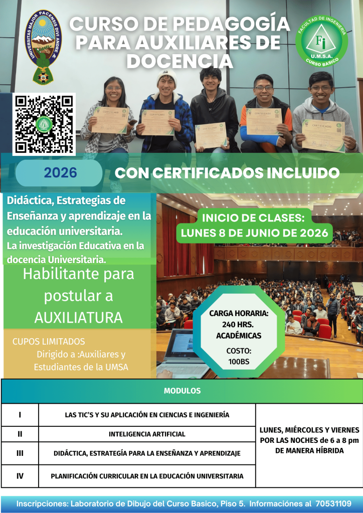 CURSO DE PEDAGOGÍA
