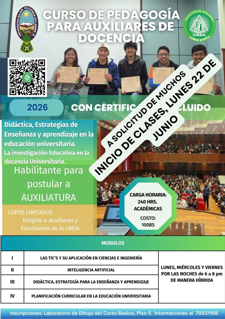CURSO DE PEDAGOGÍA