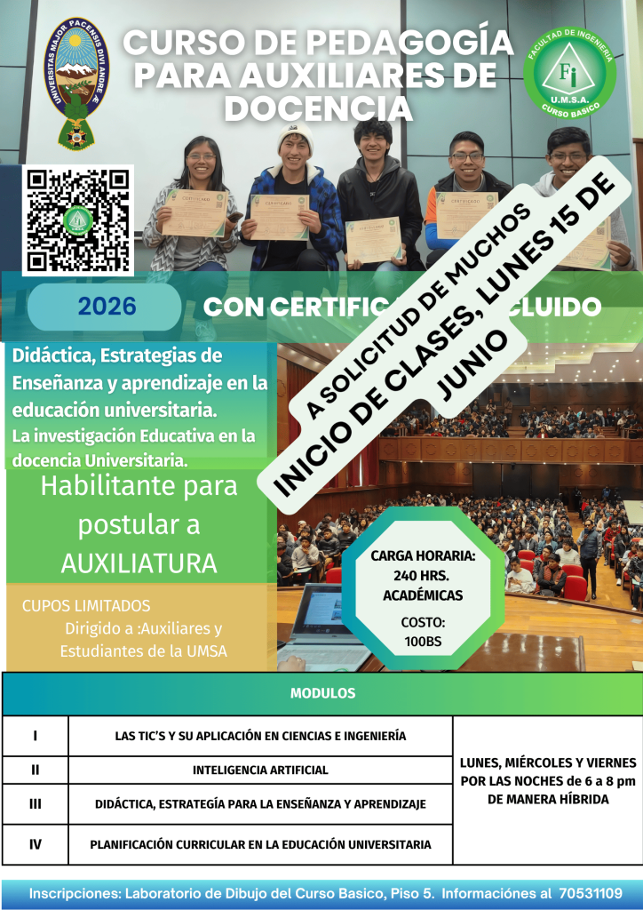CURSO DE PEDAGOGÍA